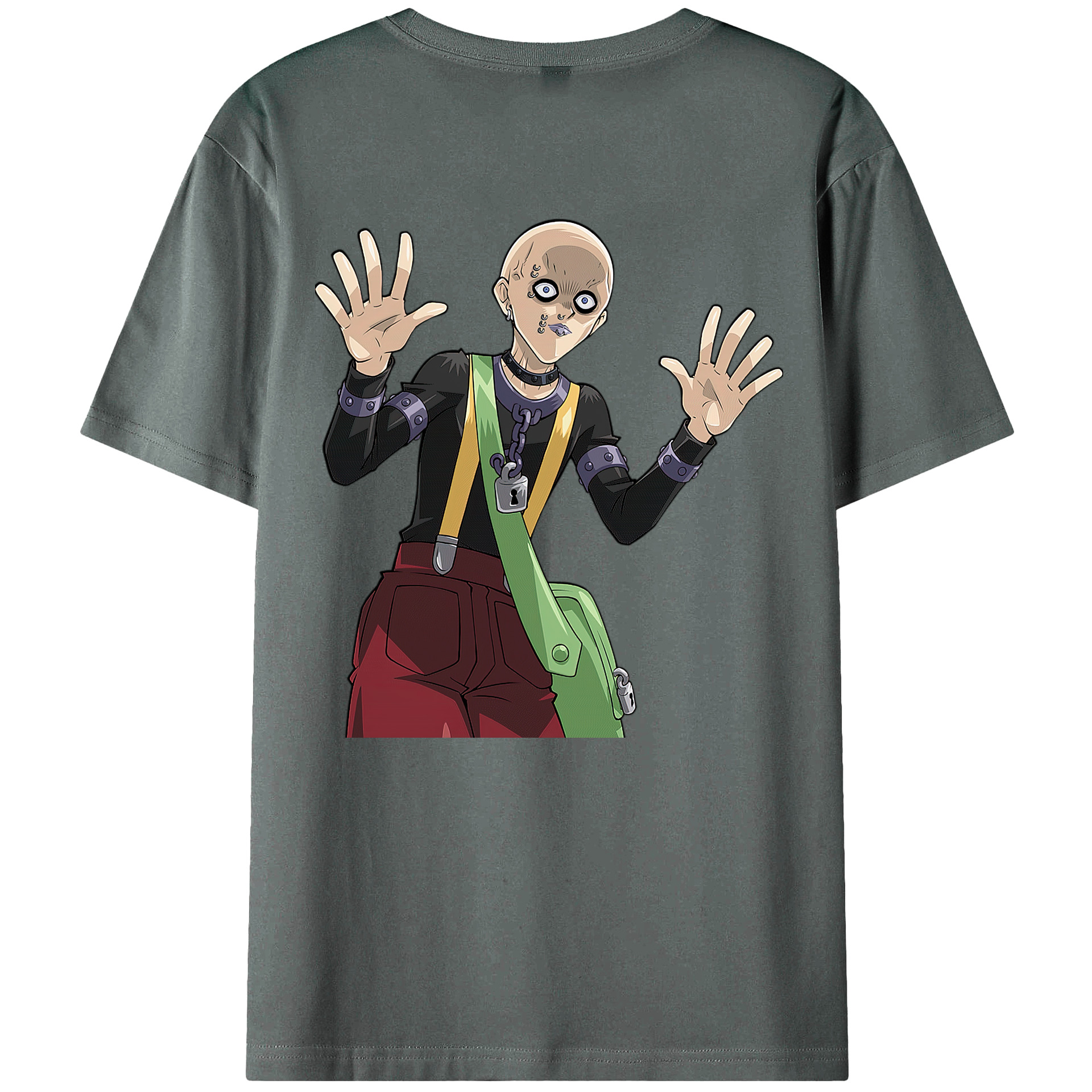 （画像用） 遊☆戯☆王 Yu-Gi-Oh! 綿100％ メンズ半袖Tシャツ（バックプリント） 通気性
